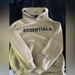 Essentials Fear of God Hoodie Size Small Beige Tan Brown